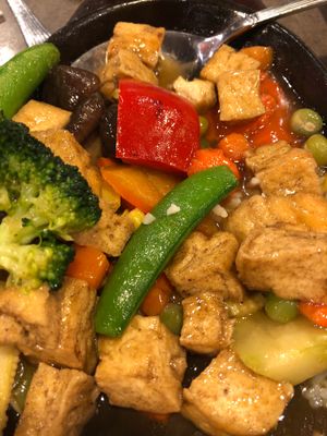 “Mushroom” and tofu hot plate  at Bali Thai - Suntec City in Central Singapore