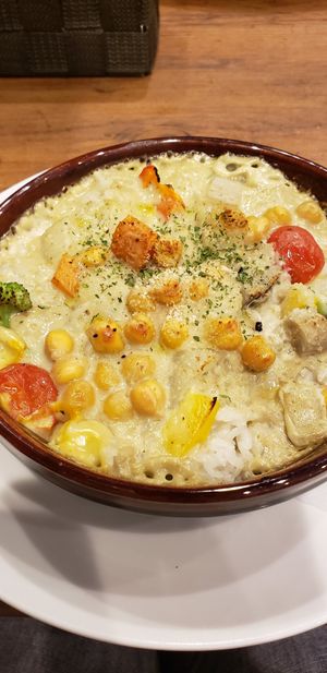 Vegan green curry Doria. at Where is a Dog in Tokyo