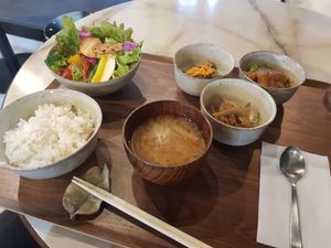 Vegan Plate. Very yummy and filling at Where is a Dog in Tokyo