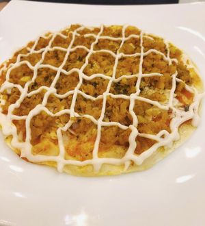 pizza vegana at Veganza - Barra Shopping in Rio De Janeiro