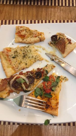 All you can eat, pizza!! at Veganza - Barra Shopping in Rio De Janeiro