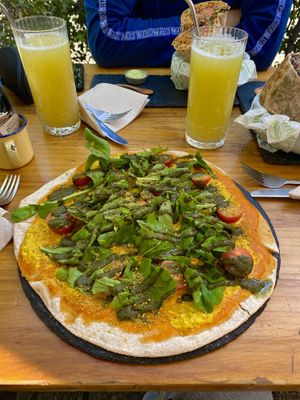 Pizza mediterránea   at Sapiens in Santiago