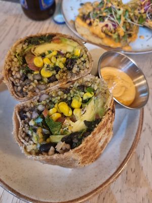 Burito at Sapiens in Santiago