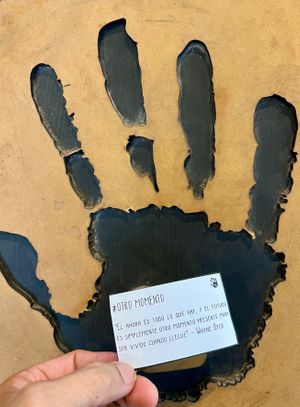 Quote, a different one given to each diner at the end of the meal at Sapiens in Santiago