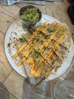 Quesadillas  at Sapiens in Santiago