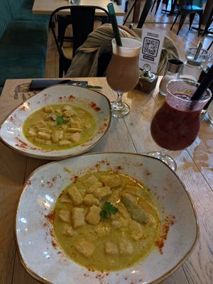 noquis de camote at Sapiens in Santiago