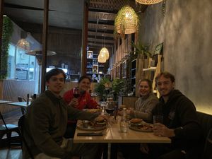 Vegan burger fungi or tofu   at Sapiens in Santiago