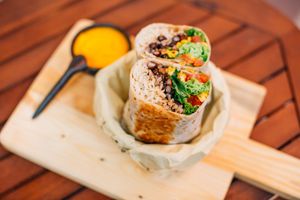 Burrito at Sapiens in Santiago