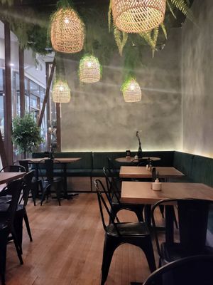 Dining space at Sapiens in Santiago