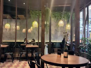 Dining space at Sapiens in Santiago