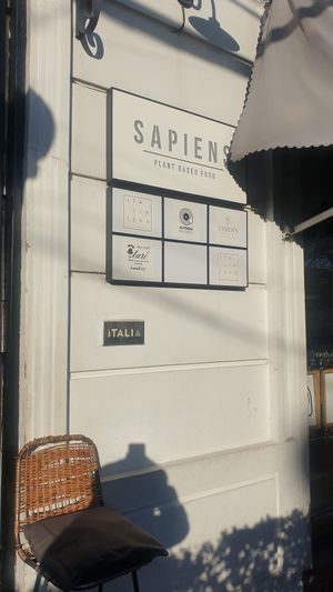Outside at Sapiens in Santiago