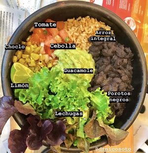 Bowl Mexicano at Sapiens in Santiago