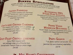 Dedicated vegan options June 2026  at Knott's Berry Farm - Mrs. Knott's Chicken Dinner Restaurant in Buena Park