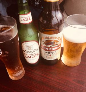 Nice choice if brews at WAVE Asian Bistro & Sushi in Mount Dora