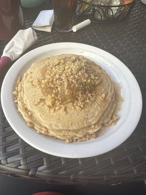 Apple spice pancakes   at Jeannie's Great Maine Breakfast in Bar Harbor