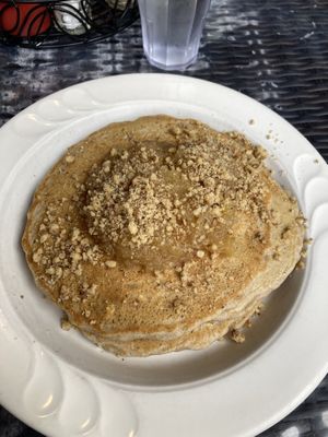 Apple pancakes  at Jeannie's Great Maine Breakfast in Bar Harbor