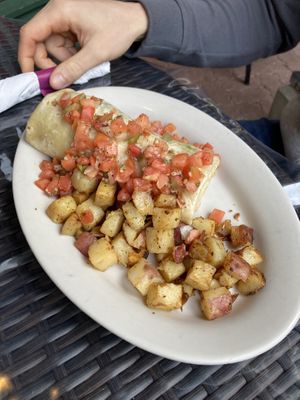 Vegan Burrito  at Jeannie's Great Maine Breakfast in Bar Harbor