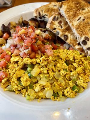 Tofu scramblee  at Jeannie's Great Maine Breakfast in Bar Harbor