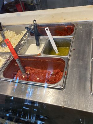 Sauces  at Blaze Pizza in Storrs