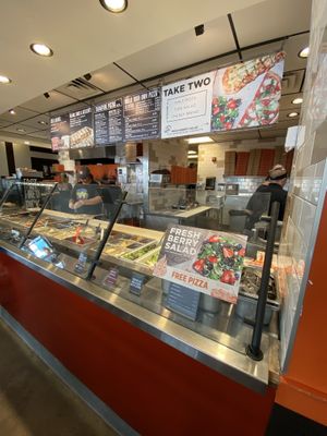 Ordering line  at Blaze Pizza in Storrs
