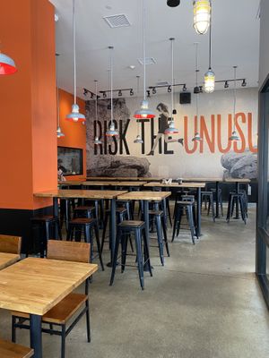 Seating  at Blaze Pizza in Storrs