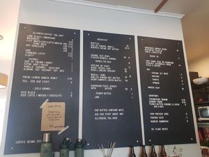 Menu at George Cafe in Mount Maunganui