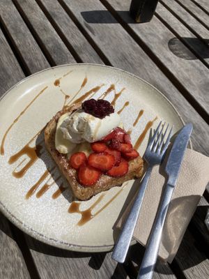French toast  at George Cafe in Mount Maunganui
