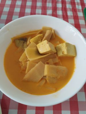 Bamboo shoots curry (spicy) at Pridi 26 - Vegetarian Food in Bangkok