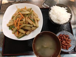 Szechuan Eggplant. Not spicy at all (not very Szechuan) but really good! at Taiwan Shokudo in Tokyo