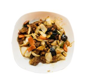 fried soy meat with onion at Taiwan Shokudo in Tokyo