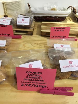 Vegan cookies.  at Madame Desserts in Barcelona
