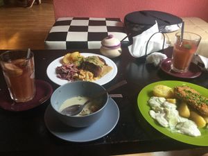 Traditional polish food and soup at Sufeat in Krakow