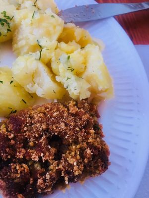 Kotlet schabowy at Sufeat in Krakow