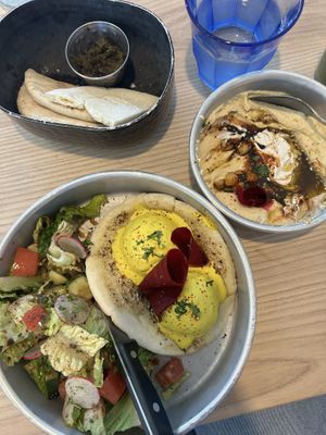 Falafel Benny and Silkroad Hummus   at Aleph Middle Eastern Eatery in Vancouver