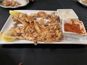 Trumpet Mushroom Calamari   at Wildest Restaurant & Bar in Palm Desert