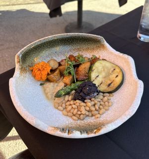 Vegan mushroom “scallops"  at Wildest Restaurant & Bar in Palm Desert