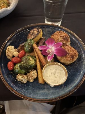 Lions mane crab cakes   at Wildest Restaurant & Bar in Palm Desert