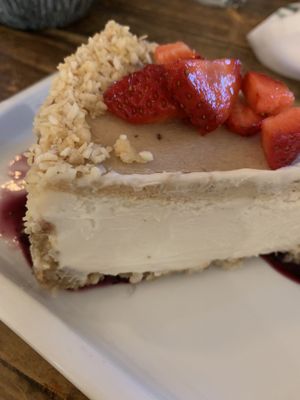 Vegan-gluten free cheese cake at Wildest Restaurant & Bar in Palm Desert