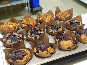 Vegan muffins at Wildest Restaurant & Bar in Palm Desert