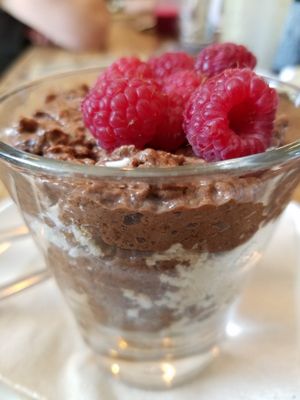 Chocolate chia pudding at Wildest Restaurant & Bar in Palm Desert