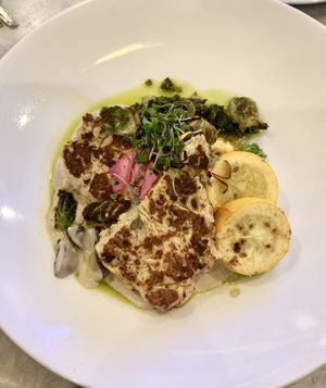 Roasted plant based “chicken" at Wildest Restaurant & Bar in Palm Desert