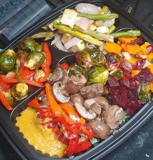 Food bar plate at Whole Foods Market in Riverdale Park