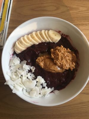 Acai berry bowl with toppings at My Goodness in Berlin