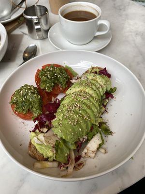 Vegan pesto toast  at My Goodness in Berlin