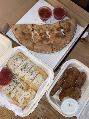 Calzone was the best of these three  at Bizza in San Francisco