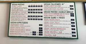 Interior Vegan Offerings - Spendy  at Bizza in San Francisco