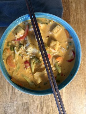 panang curry 🌱💚  at Boon Choo Thai Express in Flat Rock