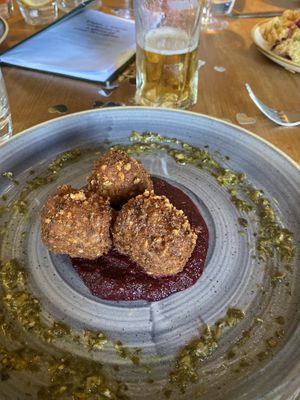 Arancini  at The Dun Cow in Rugby