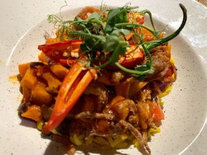Coconut curry at The Dun Cow in Rugby