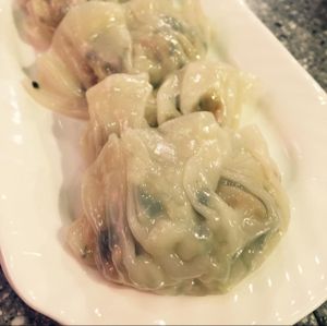 Steamed dumplings with mixed veg at Harmony Village Vegetarian in Hong Kong Island
